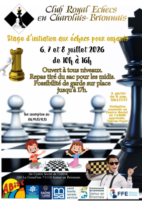 Initiation aux échecs pour les enfants.