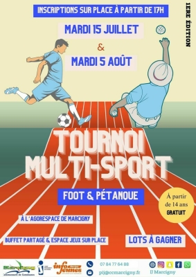 Tournoi sportif FOOT & PETANQUE à Marcigny
