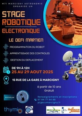 Stage Robotique et Electronique à Marcigny