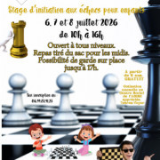 Initiation aux échecs pour les enfants.