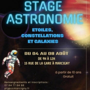 Stage d'Astronomie du 04 au 08 Août à Marcigny